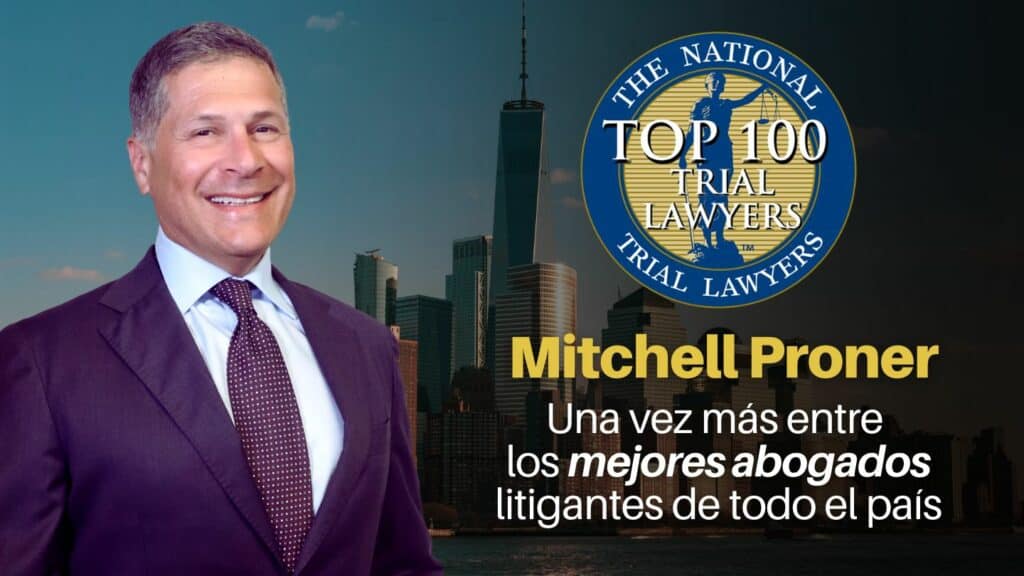 Más reconocimientos para Mitchell Proner como uno de los mejores abogados de accidentes de Nueva York